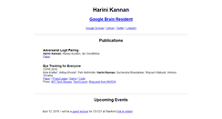 Desktop Screenshot of harinikannan.com